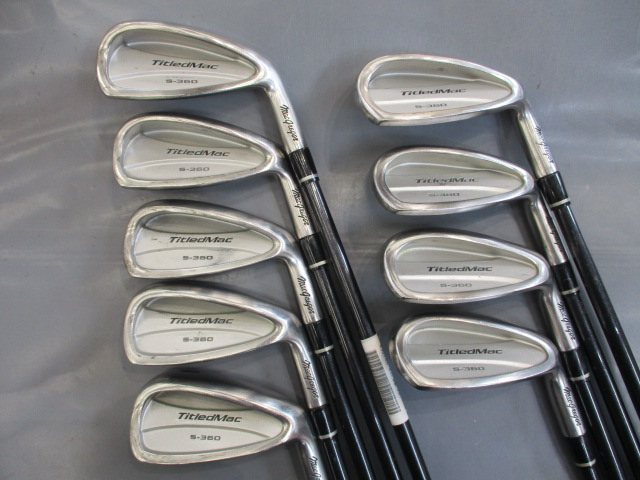 TitledMac S-360 オリジナルカーボン マグレガー アイアンセット