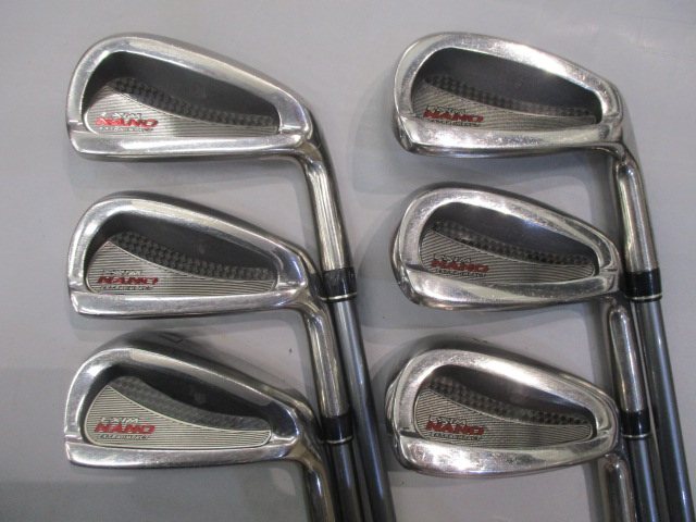 EXIM NANO アイアン７本セット ４〜９,PW【ＳＲ】未使用に近い EXIM NANO アイアン7本セット 4〜9,PW【SR】未使用に近い