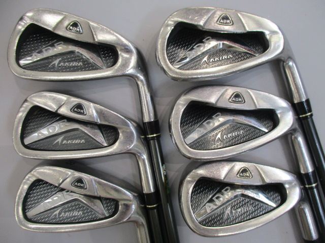 お買い得品！【中古ゴルフクラブ】(6本セット)アキラ ADR プレミアム アイアン 2012 Motore Speeder 45i 6〜9.P.52【14日間返品OK】 アキラ ADR Premium2012 MotoreSpeeder45i アキラ アイアンセット