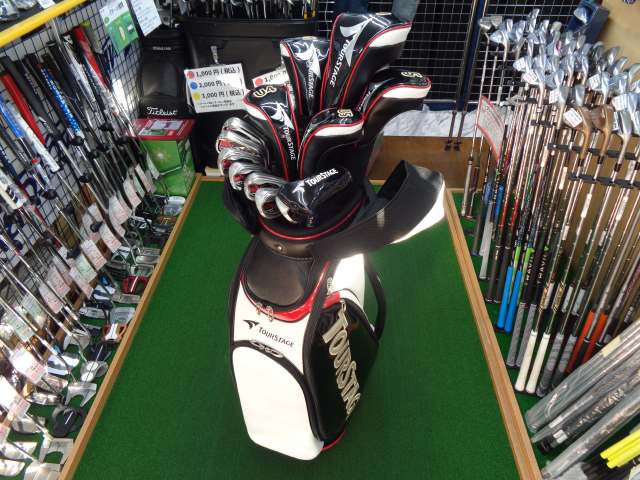 ツアーステージ V773 キャディバッグ付きクラブセット グラファイト