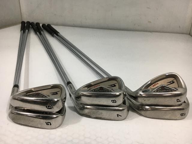 【中古ゴルフクラブ】(6本セット)ツルヤゴルフ Golden Prix Xi TYPE-1 アイアン NSプロ 850GH 5〜9.P【14日間返品OK】 ゴールデンプリックスXi TYPE-I NSプロ 850GH ツルヤ アイアンセット