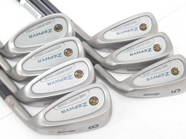 MIZUNO - ミズノ ゼファー レディース アイアンセット EG-175 5本セット 初心者 ゼファーEG-175 ミズノ(MIZUNO) レディースアイアンセット